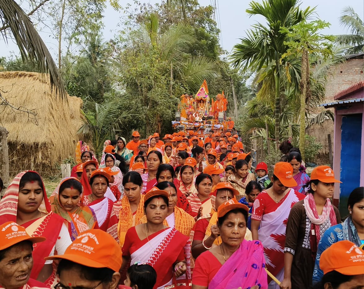 মন্মথপুরে ভারত সেবাশ্রম সঙ্ঘের প্রণব রথযাত্রা